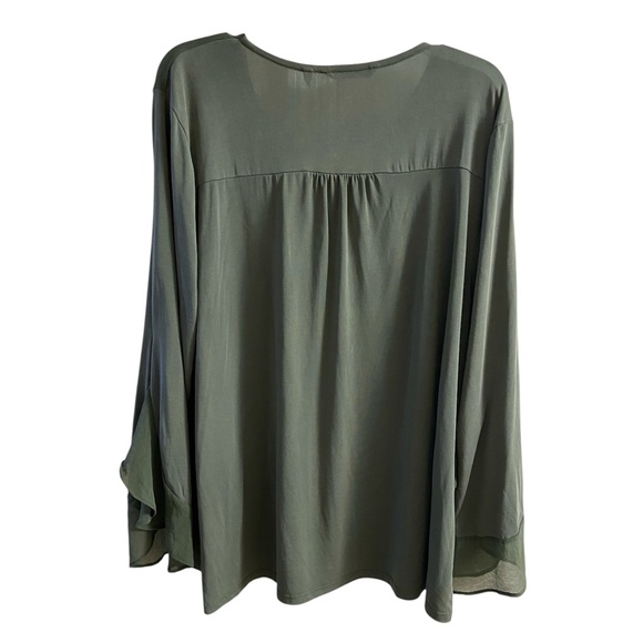 Soft Surroundings Deep Green Women's Blouse 2X - Picture 2 of 6